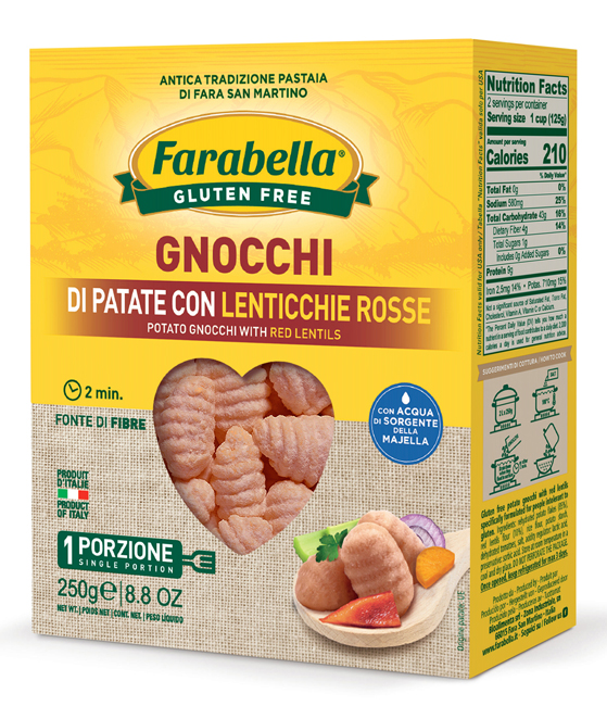 FARABELLA GNOCCHI PATATE E LENTICCHIE 250 G - Farmadillo