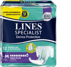 PANNOLONE A MUTANDINA LINES SPECIALIST DERMA MAXI XL 20 PEZZI - Farmadillo
