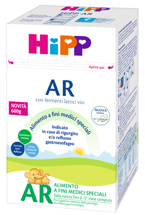 HIPP LATTE ANTIREFLUSSO CON METAFOLINA 600 G - Farmadillo