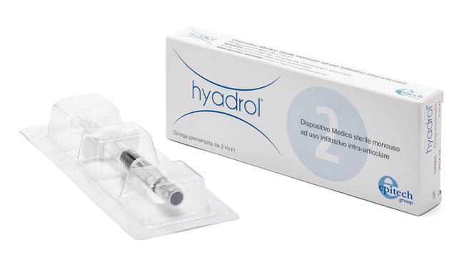 SIRINGA INTRA-ARTICOLARE HYADROL CON ACIDO IALURONICO 1% E ADELMITROL 2% CAPACITA' 2 ML - Farmadillo