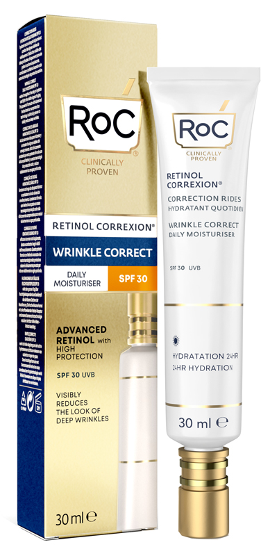 ROC RETINOL CORREXION WRINKLE CORRECT DAILY MOISTURISER SPF30 30 ML - Farmadillo