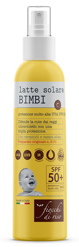 FIOCCHI DI RISO LATTE SOLARE BIMBI 50+ 140 ML SPRAY - Farmadillo