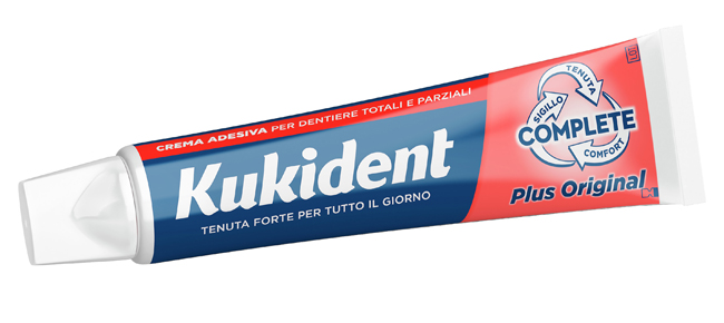 KUKIDENT PLUS ORIGINAL CREMA ADESIVA DENTIERE 65 G - Farmadillo
