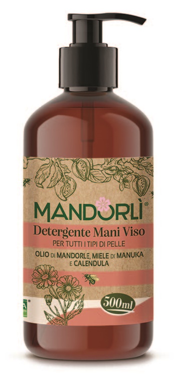 MANDORLI DETERGENTE MANI VISO PER TUTTI I TIPI DI PELLE 500 ML - Farmadillo