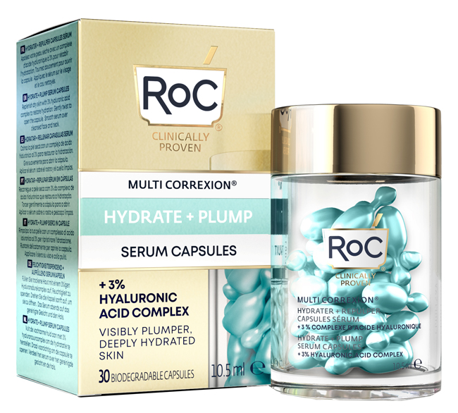 ROC MULTI CORREXION HYDRATE+ PLUMP SIERO VISO IN CAPSULE 30 CAPSULE - Farmadillo