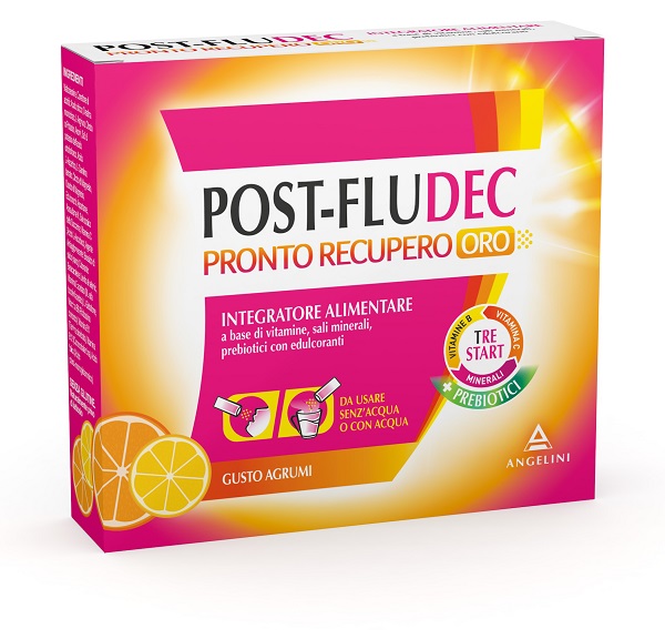 POSTFLUDEC AGRUMI PRONTO RECUPERO ORO 12 BUSTINE - Farmadillo