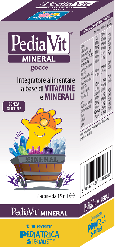 PEDIAVIT MINERAL GOCCE 15 ML - Farmadillo