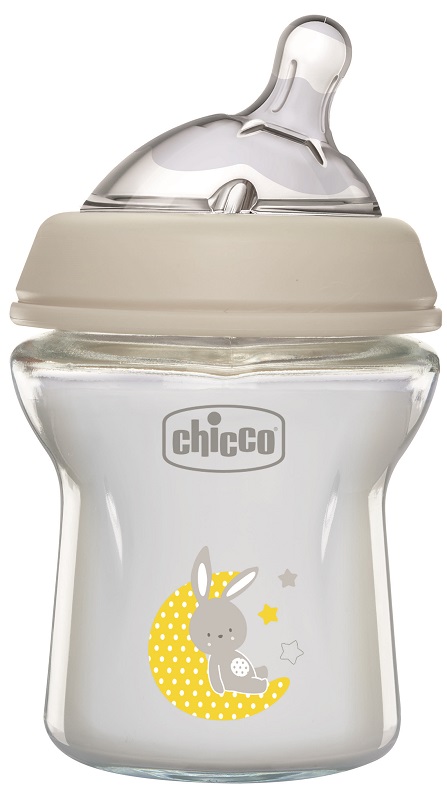 CHICCO BIBERON NAT FEEL VETRO 0M+ 150 ML - Farmadillo