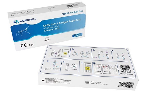 TEST ANTIGENICO RAPIDO COVID-19 AUTODIAGNOSTICO DETERMINAZIONE QUALITATIVA ANTIGENI SARS-COV-2 IN TAMPONI NASALI MEDIANTE IMMUNOCROMATOGRAFIA - Farmadillo