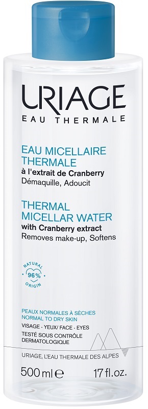 URIAGE EAU MICELLAIRE THERMALE PELLI NORMALI SECCHE 500 ML - Farmadillo