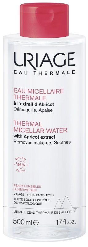 URIAGE EAU MICELLAIRE THERMALE PELLI SECCHE FLACONE 500 ML - Farmadillo