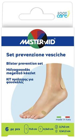 PROTEZIONE VESCICHE MASTER-AID FOOTCARE MIX 6 PEZZI A3 - Farmadillo