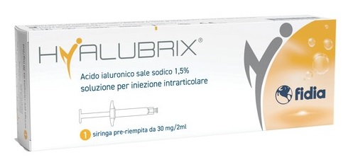 SIRINGA INTRA-ARTICOLARE HYALUBRIX ACIDO IALURONICO 1,5% 30 MG 2 ML NO ETO - Farmadillo
