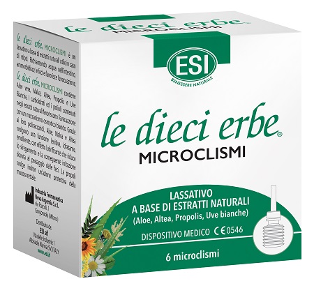 ESI LE DIECI ERBE MICROCLISMI 6 PEZZI - Farmadillo