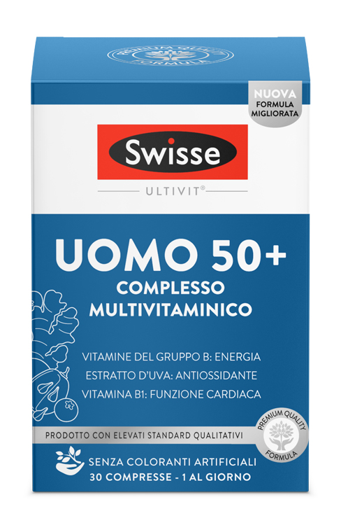 SWISSE MULTIVITAMINICO UOMO 50+ 30 COMPRESSE - Farmadillo