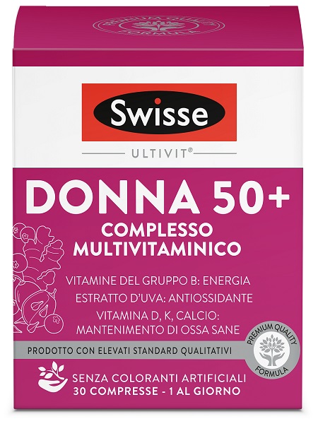 SWISSE MULTIVITAMINICO DONNA 50+ 30 COMPRESSE - Farmadillo