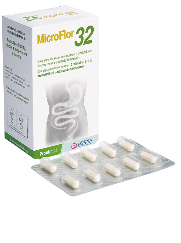 MICROFLOR 32 60 CAPSULE 366 MG NO FRIGO - Farmadillo