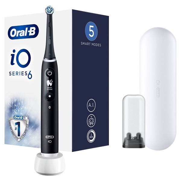 ORAL-B IO 6 BLACK SPAZZOLINO ELETTRICO + 2 REFILL - Farmadillo