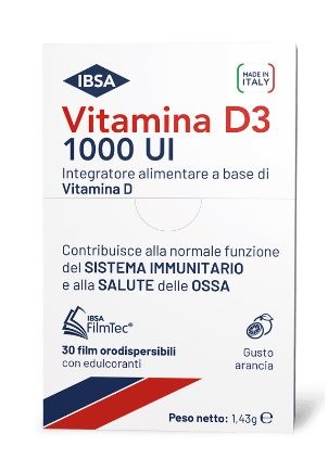 VITAMINA D3 IBSA 1000UI 30 FILM ORODISPERSIBILI - Farmadillo