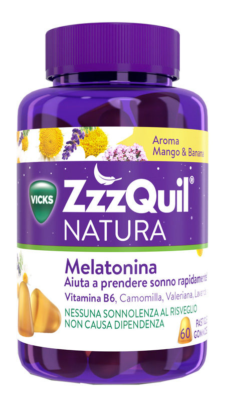 ZZZQUIL NATURA MANGO & BANANA 60 PASTIGLIE GOMMOSE - Farmadillo