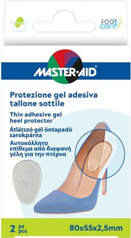 PROTEZIONE ADESIVA MASTER-AID FOOTCARE SOTTILE TALLONE 2 PEZZI F5 - Farmadillo