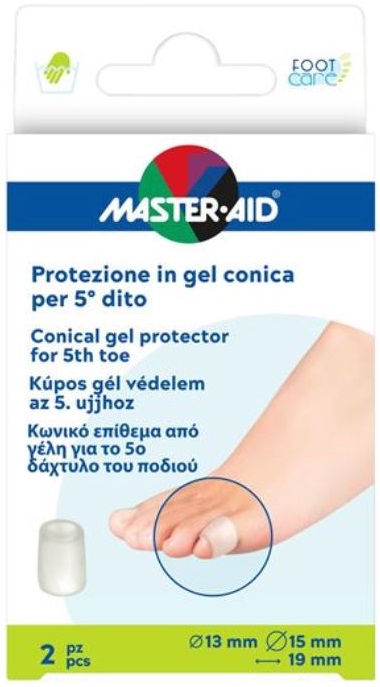 PROTEZIONE CONICA MASTER-AID FOOTCARE 5 DITO 2 PEZZI C3 - Farmadillo