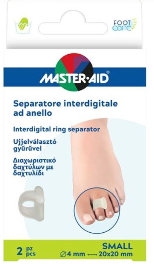 SEPARATORE DITA MASTER-AID FOOTCARE CON ANELLO LARGE 2 PEZZI C18 - Farmadillo
