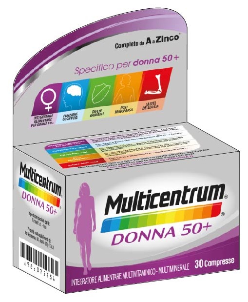 MULTICENTRUM DONNA 50+ 30 COMPRESSE - Farmadillo