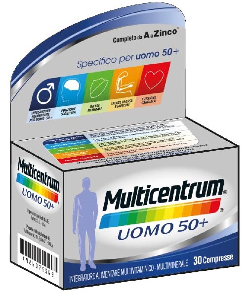MULTICENTRUM UOMO 50+ 30 COMPRESSE - Farmadillo