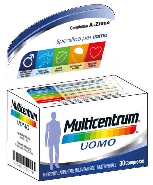 MULTICENTRUM UOMO 30 COMPRESSE - Farmadillo