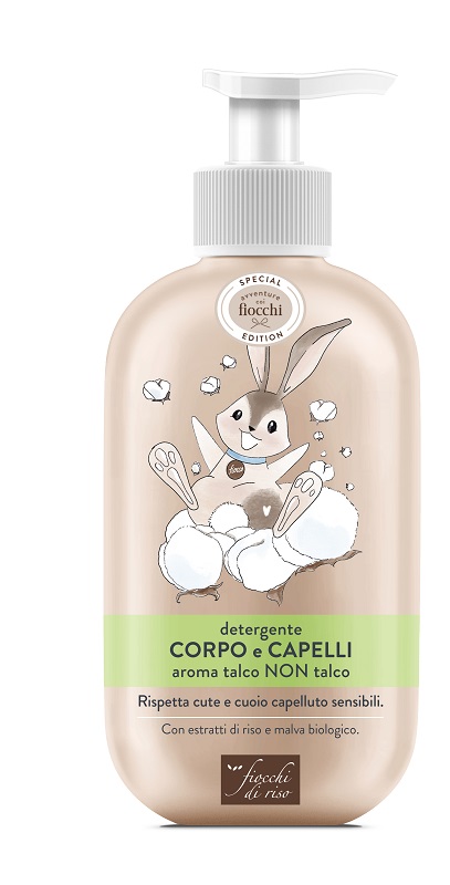 FIOCCHI DI RISO DETERGENTE CORPO CAPELLI TALCO SPECIAL 400 ML - Farmadillo