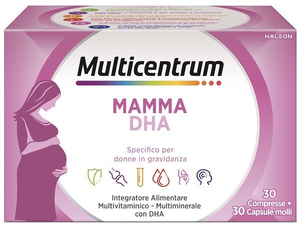 MULTICENTRUM MAMMA DHA 30 COMPRESSE + 30 CAPSULE - Farmadillo
