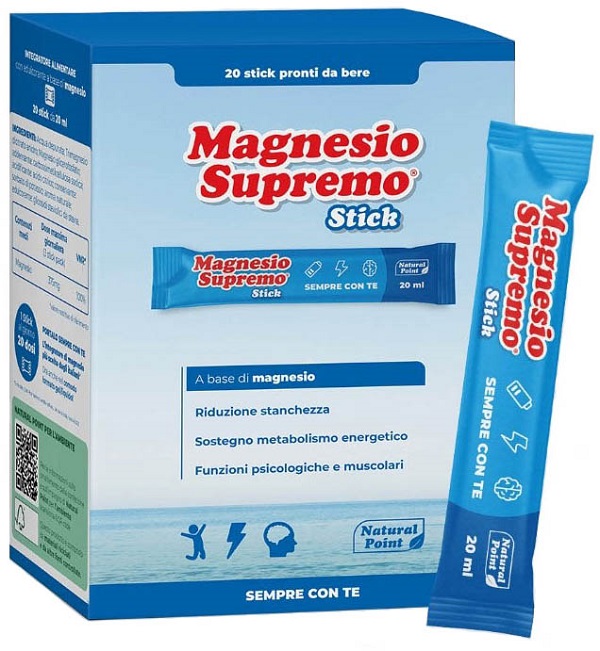 MAGNESIO SUPREMO 20 STICK DA 20 ML - Farmadillo