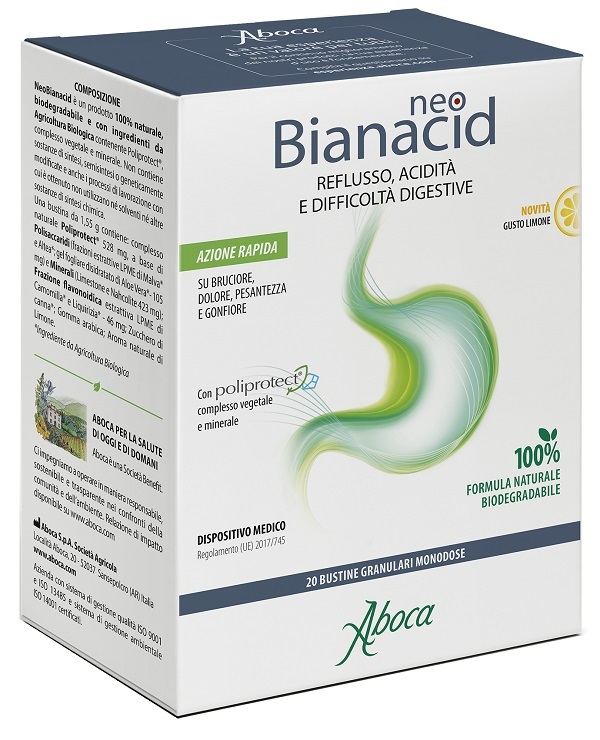 NEOBIANACID 20 BUSTINE LIMONE - Farmadillo